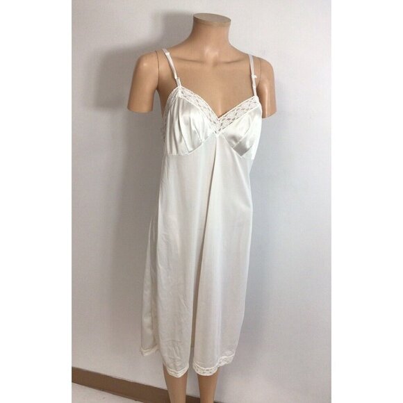Vintage Vanity Fair Slip Dress Adjustable Straps Womens 36 - Picture 1 of 6